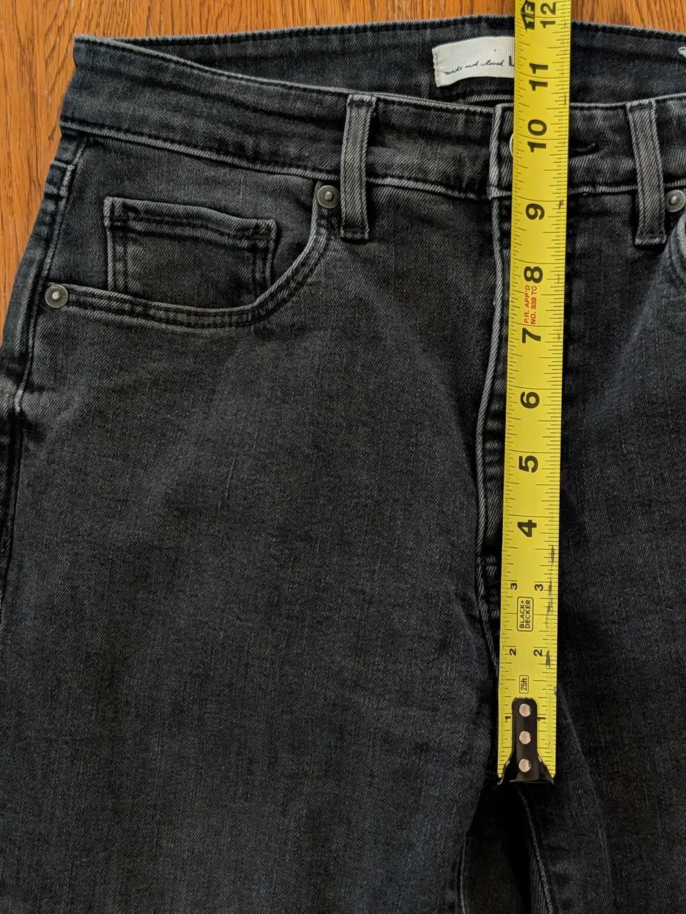 LOFT Dark Gray Denim Curvy High Rise Skinny Jeans